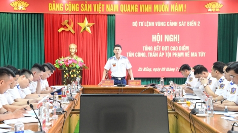 Vùng Cảnh sát biển 2 tổng kết đợt cao điểm đấu tranh trấn áp tội phạm ma túy