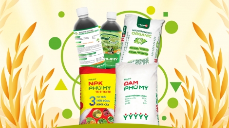 Bộ ba sản phẩm vô cơ – hữu cơ – sinh học của Phú Mỹ giúp canh tác bền vững