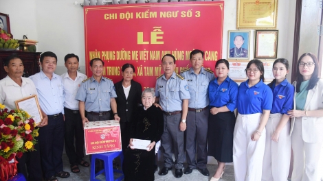 Chi đội Kiểm ngư số 3 nhận phụng dưỡng Mẹ Việt Nam Anh hùng