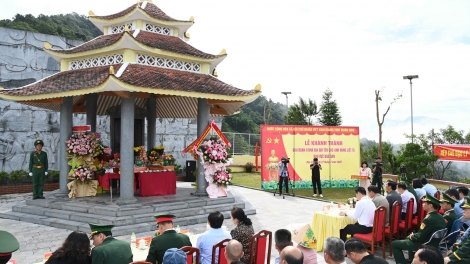 Khánh thành Nhà bia ghi danh các Anh hùng liệt sĩ khu vực Dào San tại Lai Châu