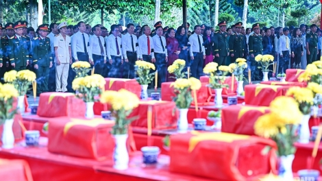 Lễ viếng, truy điệu và an táng hài cốt liệt sĩ tại tỉnh Tây Ninh