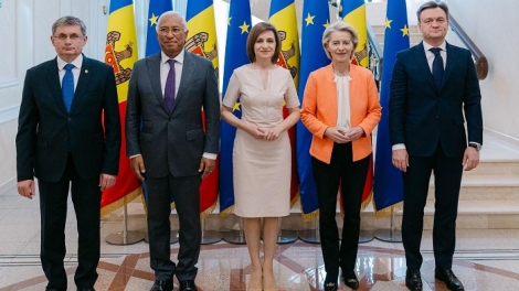 Hội nghị Thượng đỉnh lịch sử EU-Moldova ra tuyên bố chung 