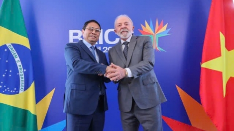 Thủ tướng Phạm Minh Chính hội đàm với Tổng thống Brazil Luiz Inacio Lula da Silva