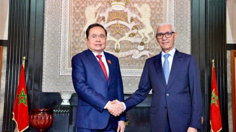 Chủ tịch Quốc hội Trần Thanh Mẫn hội đàm với Chủ tịch Hạ viện Ma-rốc