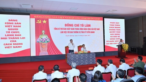 Thời sự 18h 14/8/2025: Tổng Bí thư Tô Lâm làm việc với Ban Thường vụ tỉnh ủy Tuyên Quang