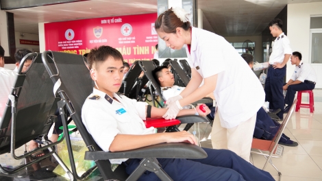 Học viện Hải quân hiến máu nhân đạo-Lan tỏa nghĩa cử từ biển đảo