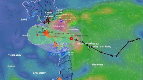 Thời sự 12h 30/8/2025: Áp thấp nhiệt đới trên Biển Đông đã mạnh lên thành bão số 6