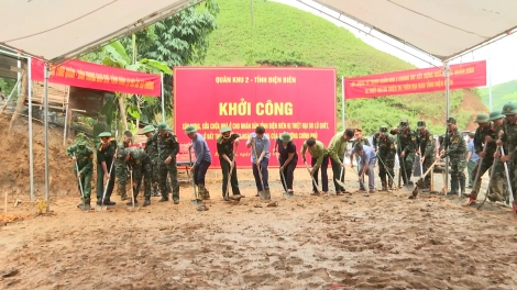 Khởi công xây dựng hơn 300 căn nhà cho người dân Điện Biên bị ảnh hưởng mưa lũ