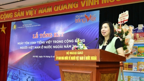 Tổng kết Ngày Tôn vinh tiếng Việt 2025 kết nối trực tuyến với 33 điểm cầu trên thế giới