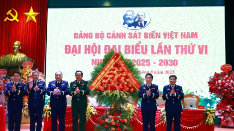 Khai mạc Đại hội Đảng bộ Cảnh sát biển Việt Nam lần thứ VI: Khẳng định vai trò nòng cốt trên biển