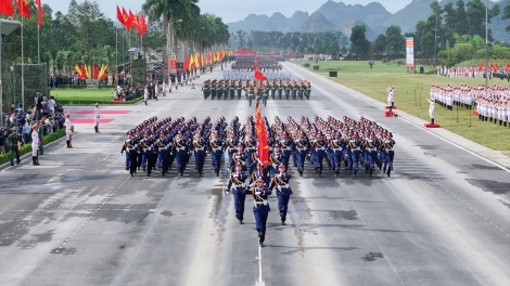 Khối diễu binh Cảnh sát biển sẵn sàng cho ngày hội lớn