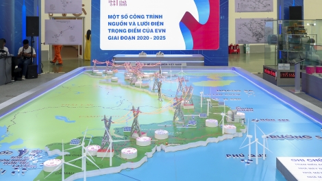 Ấn tượng "Sa bàn hệ thống điện Quốc gia" tại Triển lãm kỷ niệm 80 năm Quốc khánh