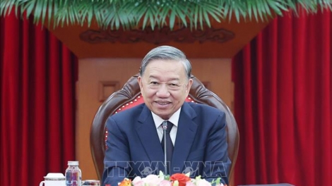 Tổng Bí thư Tô Lâm điện đàm với Chủ tịch Đảng Nhân dân Campuchia Hun Sen