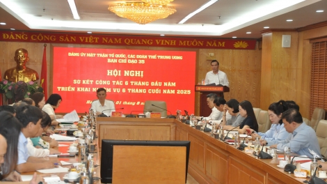 Ban Chỉ đạo 35 Đảng ủy MTTQ, các đoàn thể Trung ương triển khai nhiệm vụ 6 tháng cuối năm