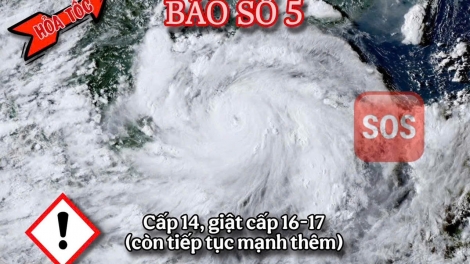 TIN BÃO HỎA TỐC: BÃO SỐ 5 VỌT CẤP - NGÀY CÀNG MẠNH