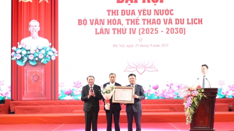  Hơn 300 đại biểu tham dự Đại hội Thi đua yêu nước của Bộ VHTTDL lần thứ IV