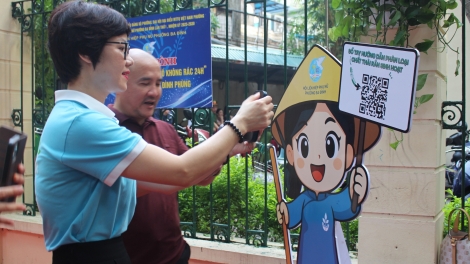 “Ba Đình số hóa - Tuyến phố không rác 24h”