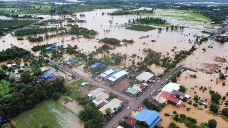 Campuchia: hơn 7.000 gia đình và gần 7.000 ha cây trồng bị ảnh hưởng do mưa lũ