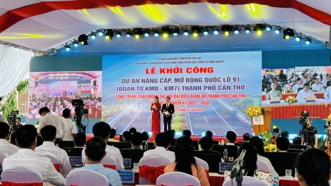 Cần Thơ khởi công dự án nâng cấp, mở rộng Quốc lộ 91 hơn 7.200 tỷ đồng