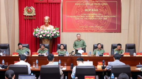 Họp báo thông tin về Đại hội đại biểu Đảng bộ Công an Trung ương lần thứ VIII, nhiệm kỳ 2025- 2030