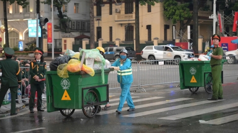 Urenco thực hiện tốt công tác vệ sinh môi trường phục vụ sự kiện A80