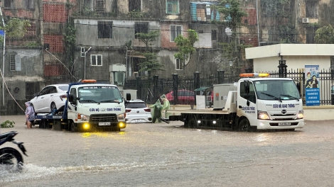 Quảng Ninh: Mưa lớn khiến nhiều khu vực bị ngập