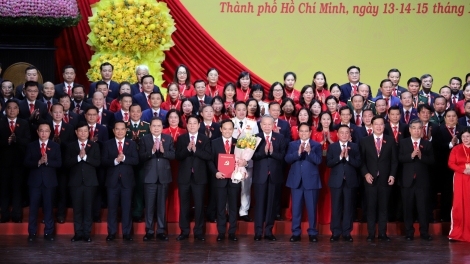 Toàn cảnh phiên khai mạc Đại hội Đảng bộ TPHCM lần thứ I nhiệm kỳ 2025 – 2030