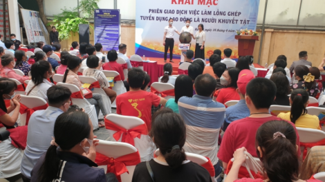 Hơn 1.000 chỉ tiêu việc làm, học nghề dành cho người khuyết tật