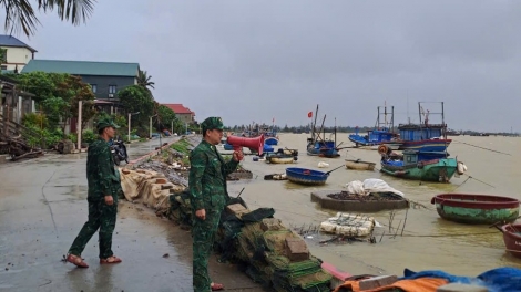 Quảng Trị: Không chủ quan với mưa lớn sau bão