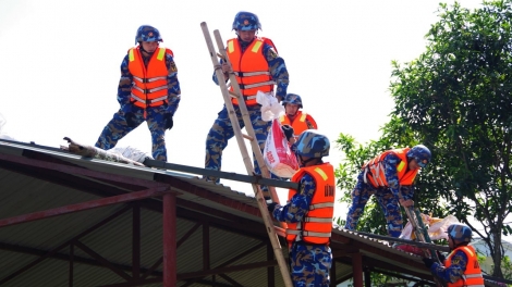 Bộ Tư lệnh Hải quân chỉ đạo các đơn vị chủ động phòng chống bão Matmo