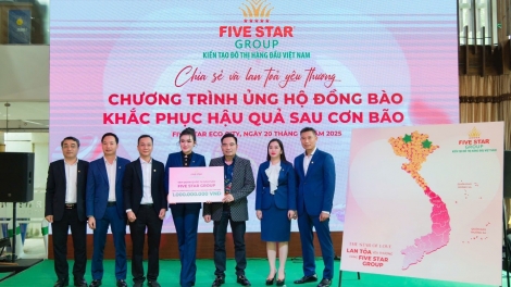 Five Star Group lan tỏa yêu thương: Quyên góp 1 tỷ đồng hỗ trợ đồng bào vùng lũ