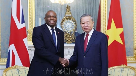 Tổng Bí thư Tô Lâm gặp Phó Thủ tướng Anh David Lammy