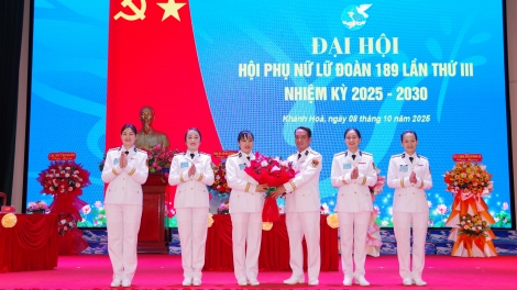 Phụ nữ Lữ đoàn Tàu ngầm 189 Hải quân: Đoàn kết, bản lĩnh, sáng tạo, đổi mới