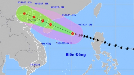 Bão Matmo mạnh lên đầu cấp 12, giật cấp 15, khả năng còn mạnh thêm