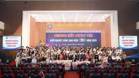 Chung kết cuộc thi khởi nghiệp sinh viên Đại học thương mại: Nhiều dự án có tính ứng dụng cao