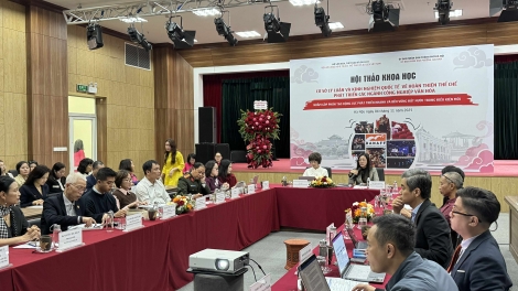 Tiếp tục hoàn thiện thể chế để phát triển các ngành công nghiệp văn hóa ở Việt Nam