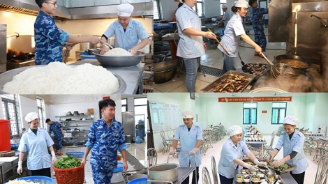 Giữ bếp chính quy, nuôi quân vững mạnh, góp phần bảo đảm sức chiến đấu