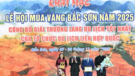Lạng Sơn công bố danh hiệu Làng du lịch tốt nhất thế giới 2025