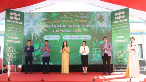 Hải Phòng: Phát động livestream bán hàng tại chợ truyền thống