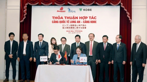 Ký kết hợp tác chiến lược giữa Cảng Quốc tế Long An và Cảng Kobe (Nhật Bản)