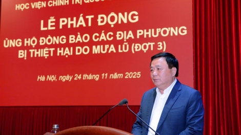 Học viện Chính trị quốc gia HCM phát động ủng hộ đồng bào bị thiệt hại do mưa lũ đợt 3