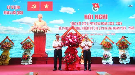 Vùng 4 Hải quân tổng kết công tác đoàn và phong trào thanh niên giai đoạn 2022-2025
