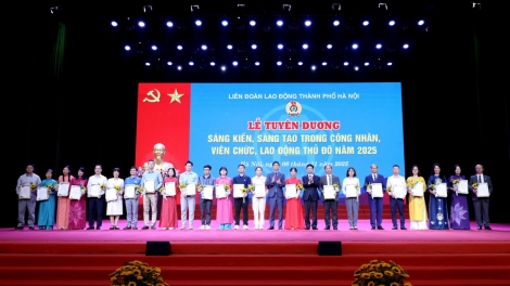 Trao giải Hội thi thợ giỏi & tuyên dương “Sáng kiến, sáng tạo trong công nhân, viên chức, lao động" 