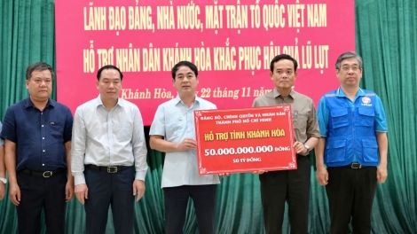TP.HCM dốc toàn lực hỗ trợ Khánh Hòa vượt lũ