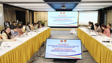 Hội thảo quốc tế Kế hoạch chiến lược Cộng đồng VHXH ASEAN triển khai Tầm nhìn Cộng đồng ASEAN 2045