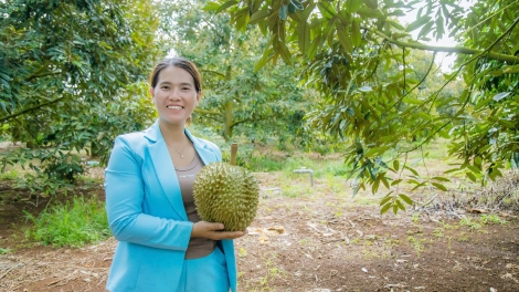 Nguyễn Thị Thanh Thảo - nữ tỷ phú trồng sầu riêng ở Đắk Lắk