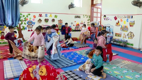 Sơn La đảm bảo sức khỏe cho học sinh khi nhiệt độ xuống thấp