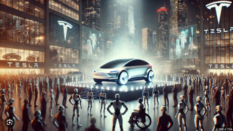 Cổ phiếu Tesla tăng vọt khi Elon Musk thử nghiệm xe taxi tự lái