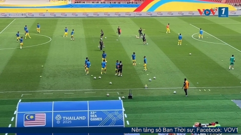 U22 Việt Nam trong trận quyết định vé bán kết SEA Games 33