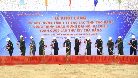 Khởi công Trung tâm Y tế Bảo Lạc: Công trình an sinh xã hội mang dấu ấn “Bộ đội Cụ Hồ”.